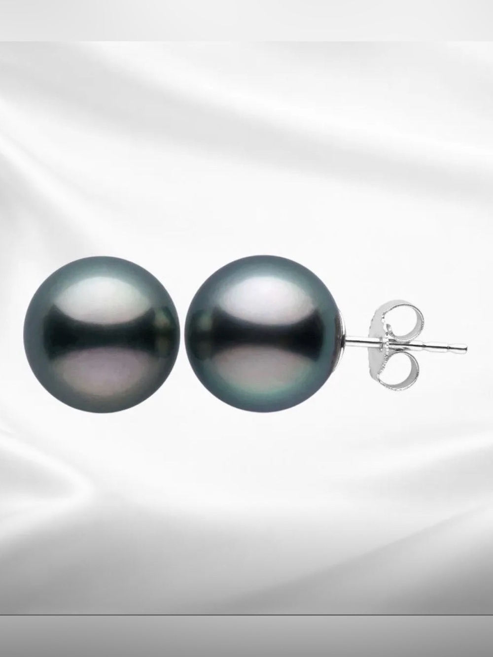 Deep Sea Orbs 6MM Earrings | 925 Sterling Silver Pearl Stud Earrings